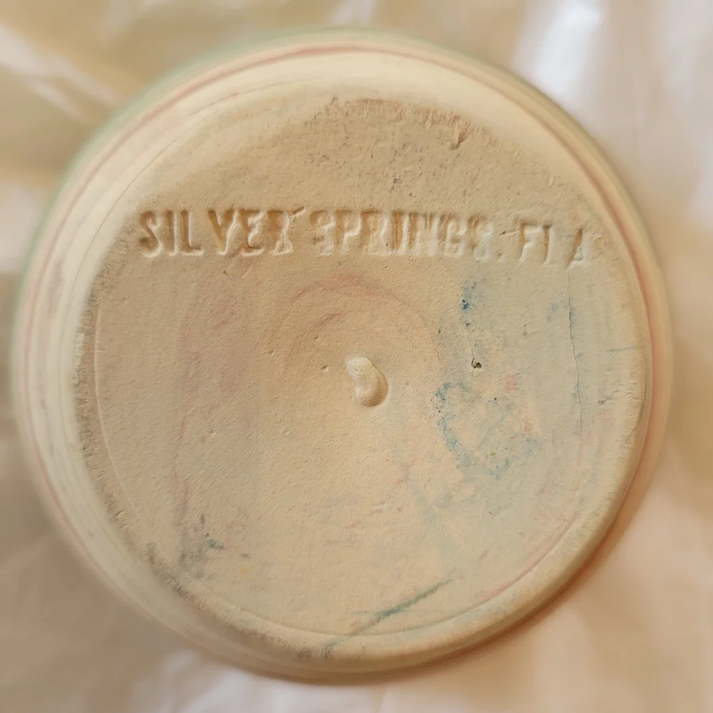 Silver Springs Pottery Vase Vintage ~ Swirled Design ~ Succulents ~ Propagation - Picture 6 of 16